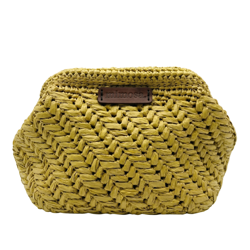 Başak Sarı Pouch Clutch Çanta