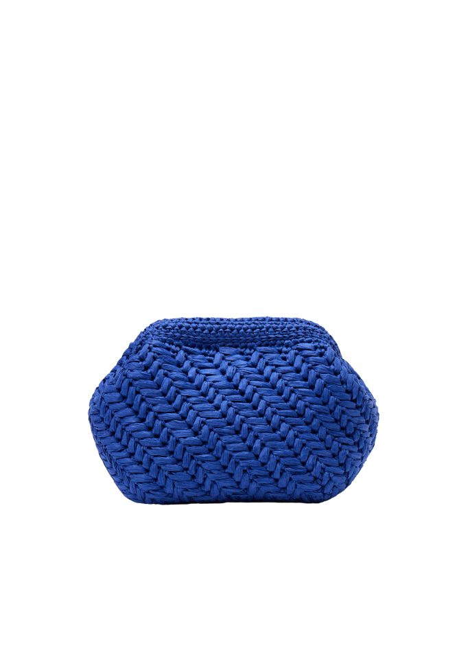 Başak Pouch Clutch Çanta Mavi