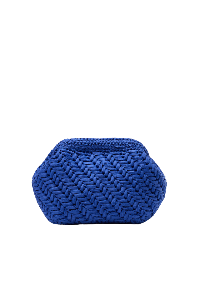 Başak Pouch Clutch Çanta Mavi