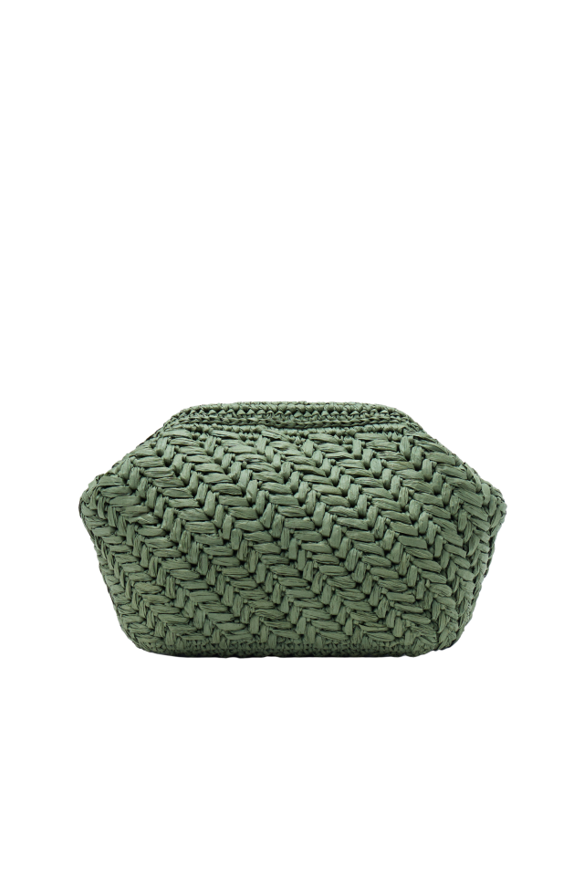 Başak Pouch Clutch Çanta Yeşil