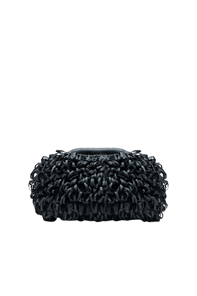 Kirpi Pouch Clutch Çanta Siyah