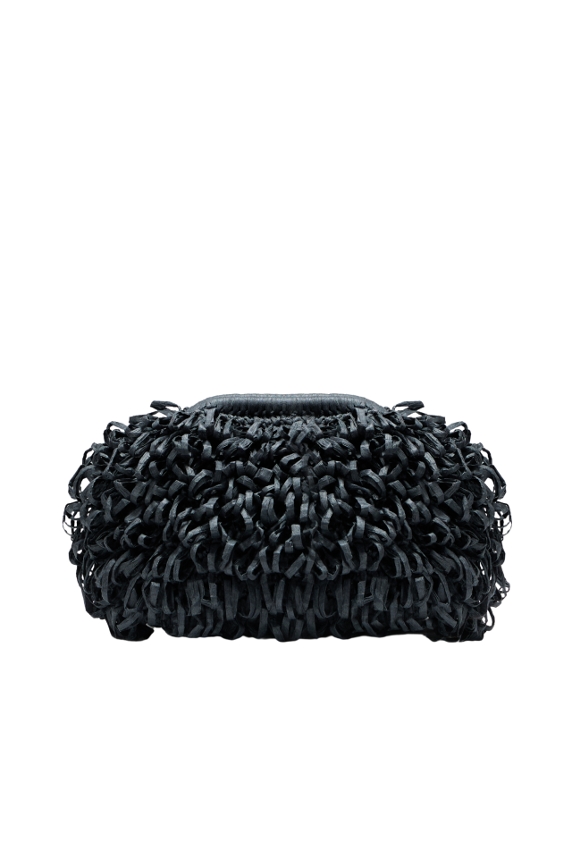 Kirpi Pouch Clutch Çanta Siyah