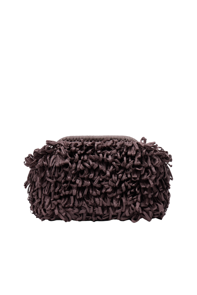 Kirpi Pouch Clutch Çanta Kahve