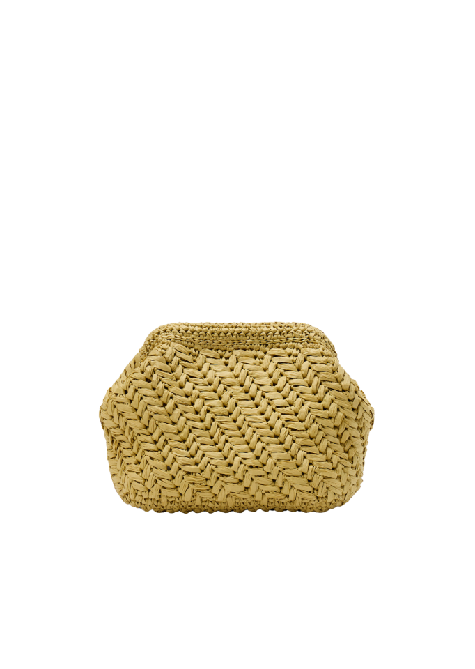 Başak Pouch Clutch Çanta Mimosa Sarısı